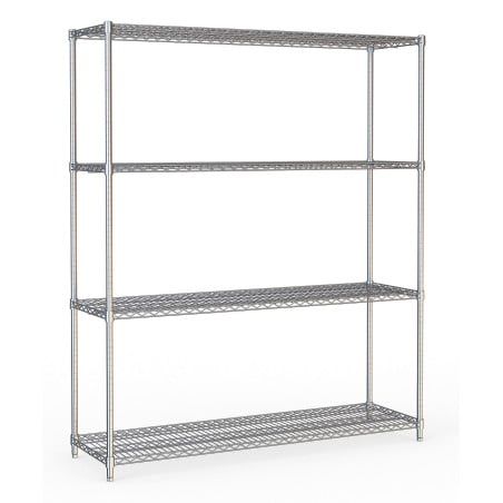 4-Tier Removable Shelf - L 1500 x D 450 mm - CombiSteel