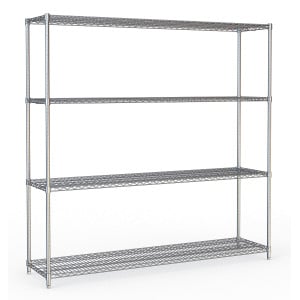 Removable Shelf 4 Levels - Chrome Steel CombiSteel