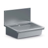 Stainless Steel Sink with Drain Plug and Splash-Proof Cover - L 600 x D 468 mm - CombiSteel