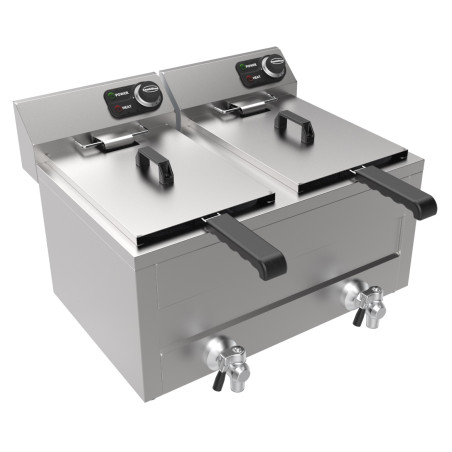 Professional Electric Fryer - CombiSteel 2x 8L 2x 3000W