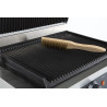 Grill Panini Contact Simple Plaques Rainurées CombiSteel