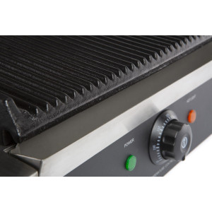 Grill Panini Simple Contact - Grooved Plates - CombiSteel