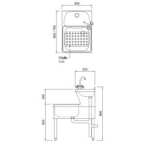 Lave-mains en Inox pour une hygiène optimale en cuisine professionnelle