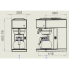 Machine à Café avec 1 Verseuse - 1,8 L - CombiSteel