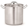 Professional stainless steel pot with lid - 25L - CombiSteel