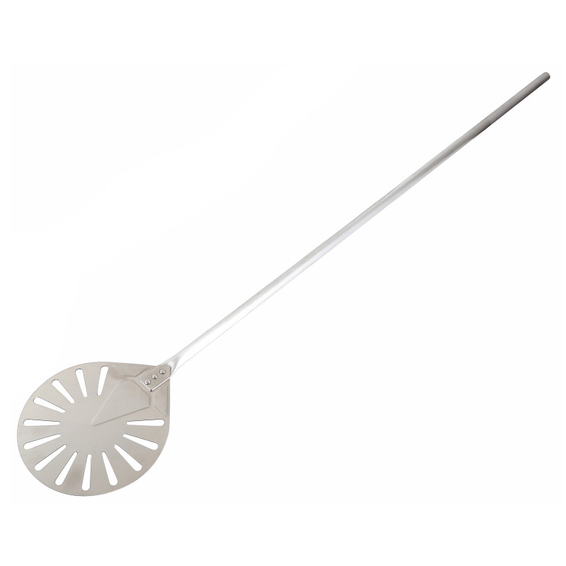 Pelle à Pizza Perforée Ronde en Inox 1200 mm - Qualité Professionnelle