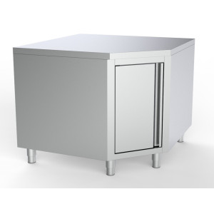 Stainless Steel Low Angular Furniture - L 1000 x D 700 mm | CombiSteel | Professional Storage