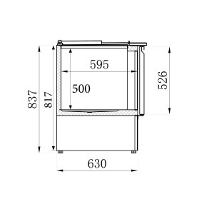 Saladette Réfrigérée à 2 Portes - 230 L - CombiSteel: Stockage optimal pour la restauration