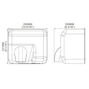 Sèche-Mains Automatique Inox CombiSteel - Performant et Élégant