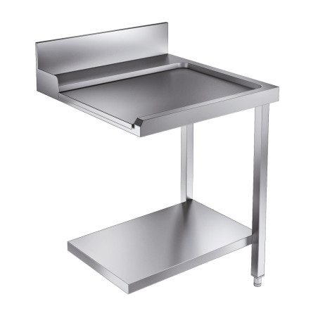 Loading Table with Shelf and Backsplash CombiSteel - L 700 x D 750 mm