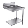 Ladetisch mit Regal und Rückwand CombiSteel - L 700 x T 750 mm