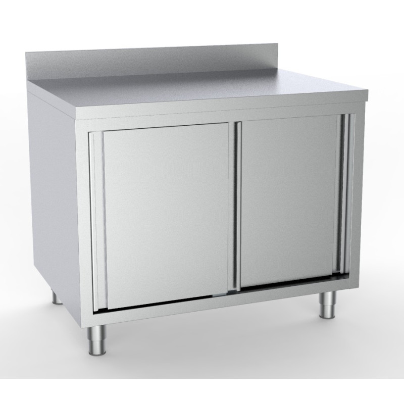 Stainless Steel Low Cabinet with 2 Doors - Professional Stainless Steel Kitchen