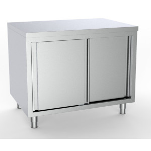Edelstahl-Unterschrank mit 2 Türen - L 1400 x T 700 mm - CombiSteel