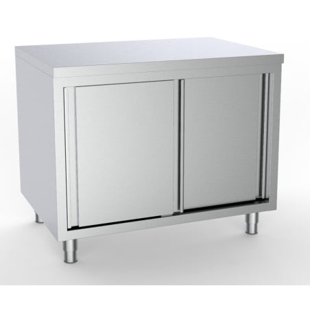 Edelstahl-Unterschrank mit 2 Türen - L 1400 x T 700 mm - CombiSteel