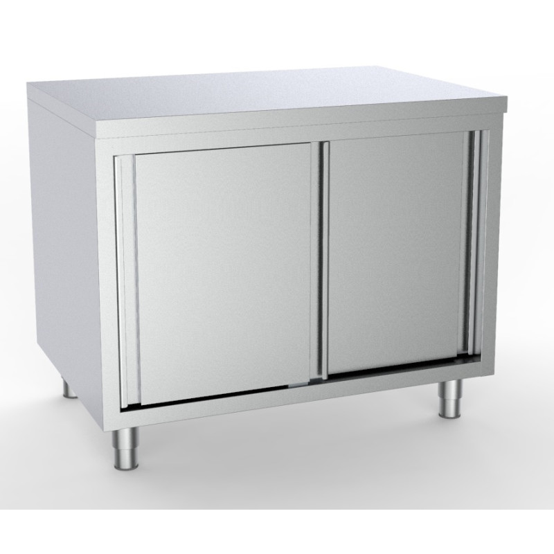 Meuble Bas Inox 2 Portes - Qualité CombiSteel