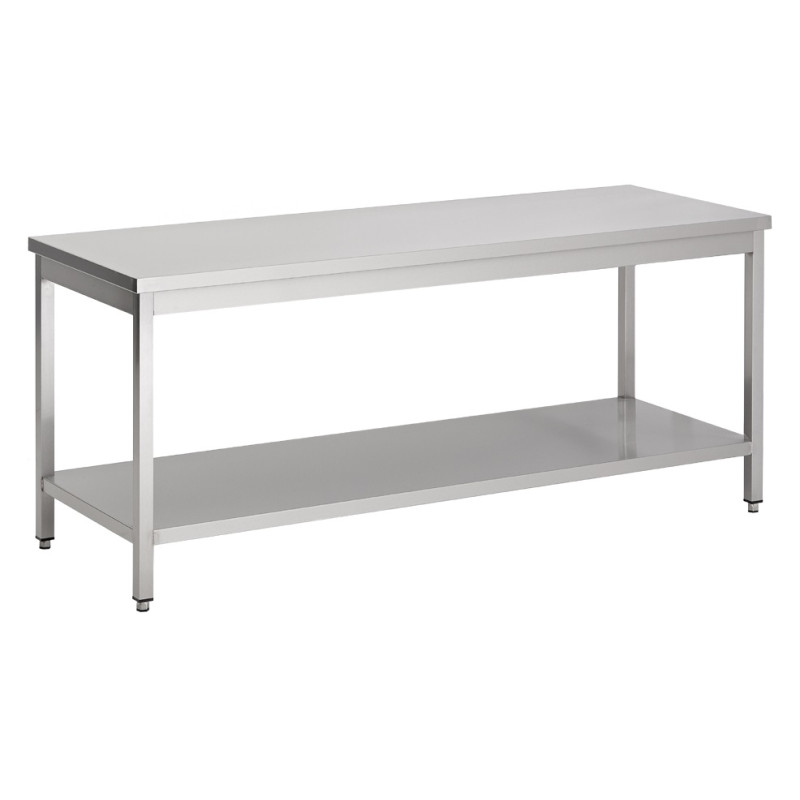 Professional Stainless Steel Table with Shelf | 1800x700 | High Quality