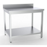 Stainless Steel Table with Shelf - L 1800 x D 600 mm