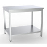 Stainless Steel Table with Shelf - L 1800 x D 600 mm