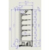 Marco Wandkühlvitrine mit 3 Türen - 1939 L - CombiSteel