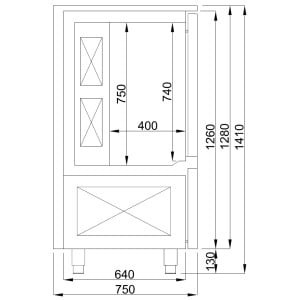 Cellule de Refroidissement - 10 GN 1/1 | Combisteel haute capacité