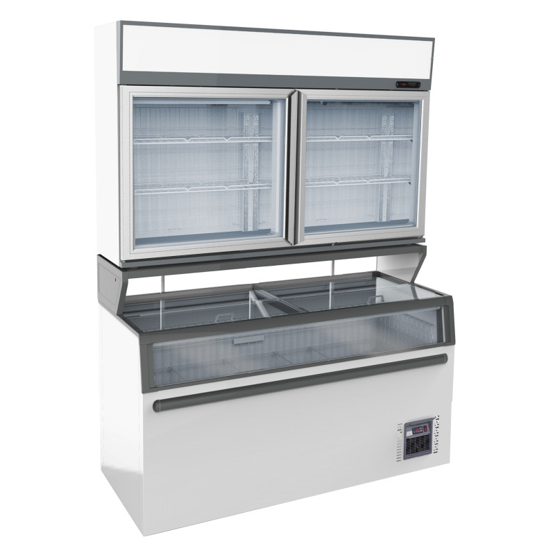 Wall Display and White Sideboard Combisteel - 948 L | Efficient Refrigeration