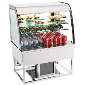 Drop-In Refrigerated Display Case - 140L CombiSteel - Ideal for catering