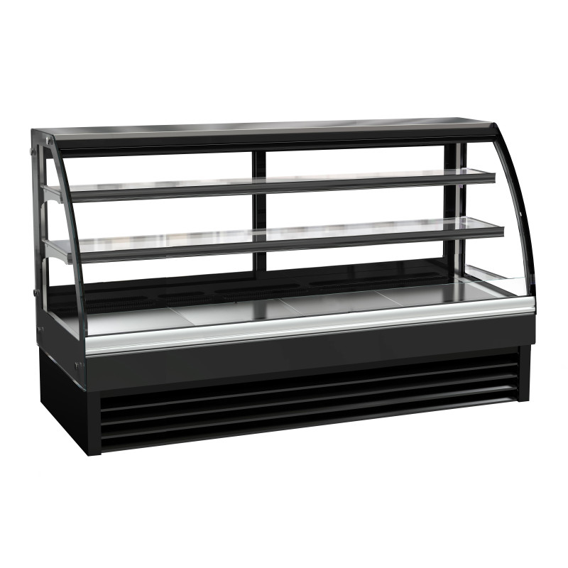Positive Kühlvitrine Gebogen - 400 L - CombiSteel