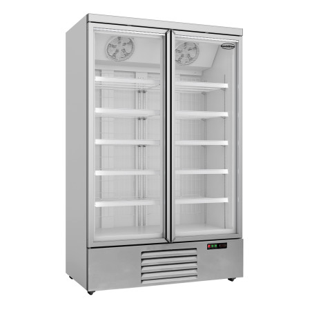 Stainless Steel 2-Door Negative Refrigerated Display Case - 1000 L CombiSteel