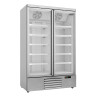 Stainless Steel 2-Door Negative Refrigerated Display Case - 1000 L CombiSteel