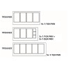 3-Door Saladette - 5 GN 1/1 Containers - 456 L - CombiSteel