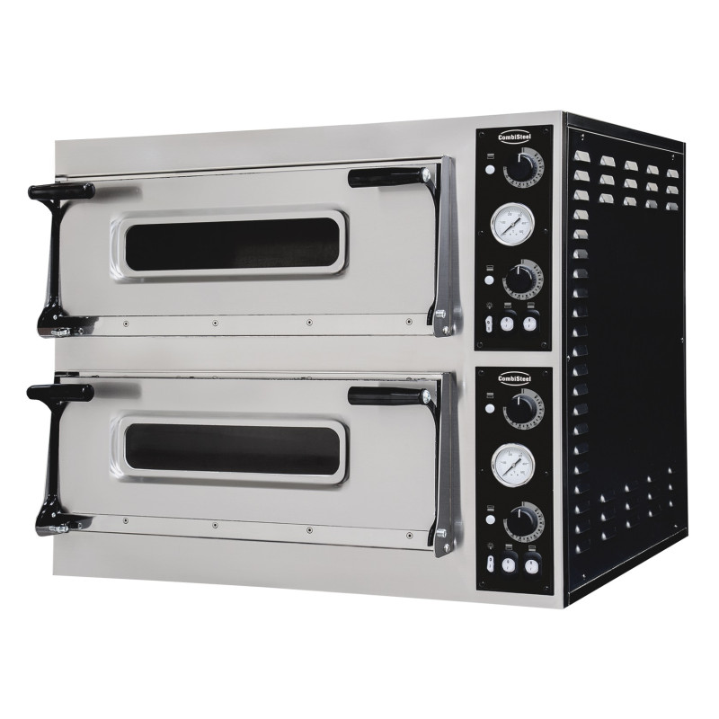 2-Chamber Pizza Oven - 2 x 6 Pizzas - 400 V - CombiSteel 2-Chamber Pizza Oven - 2 x 6 Pizzas - 400 V - CombiSteel
