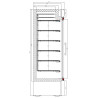 Negativer Kühlschrank mit 2 Glastüren - 1079 L - CombiSteel