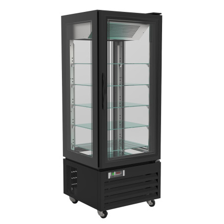 Chilled Pastry Display Case 400L - CombiSteel Black Effect