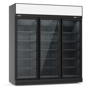Positive Refrigerated Display Case with 3 Glass Doors - 1530 L - CombiSteel