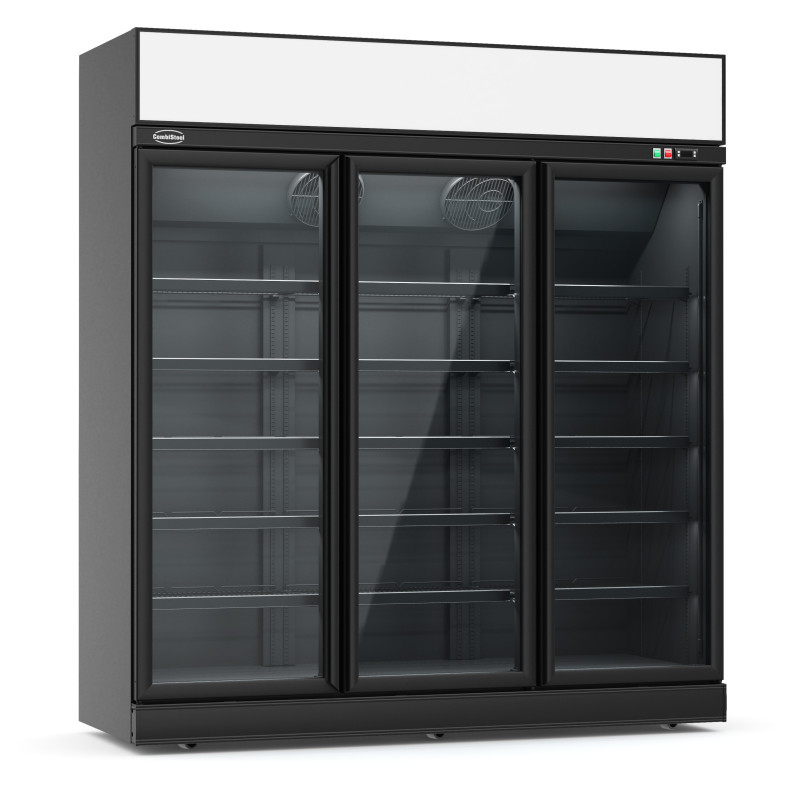 Positive Kühlvitrine mit 3 Glastüren - 1530 L - CombiSteel Positive Kühlvitrine mit 3 Glastüren - 1530 L - CombiSteel