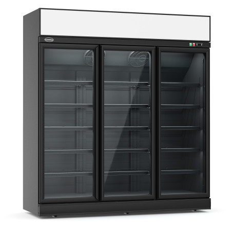 Positive Refrigerated Display Case with 3 Glass Doors - 1530 L - CombiSteel