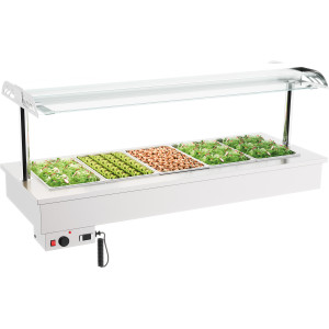 Bain-Marie Drop-In - 5 GN 1/1 - CombiSteel : Réchaud pratique & efficace