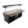 Buffet Chaud CombiSteel - Acier Inoxydable GN 1/1 & Éclairage LED