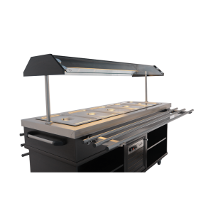 Buffet Chaud CombiSteel - Acier Inoxydable GN 1/1 & Éclairage LED