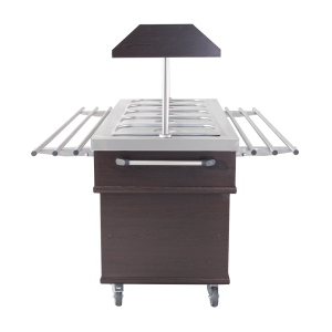 Buffet Chaud CombiSteel - Acier Inoxydable GN 1/1 & Éclairage LED