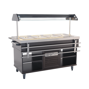 Refrigerated Buffet 4 GN 1/1 - CombiSteel: Professional performance and elegant design