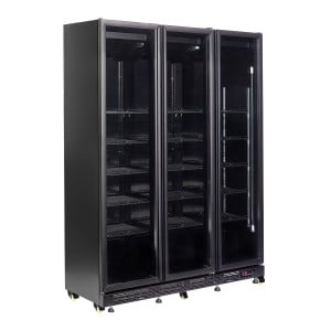 Professioneller Kühlschrank mit 3 Glastüren - CombiSteel 1200L