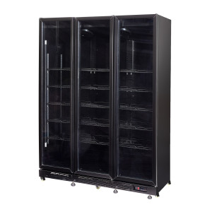 Positive Kühlvitrine mit 3 Glastüren - 1200 L - CombiSteel