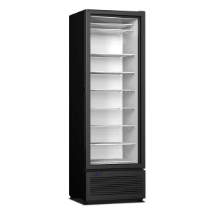 Schwarzer Negativ-Kühlschrank - 1 Glastür - 417 L - CombiSteel