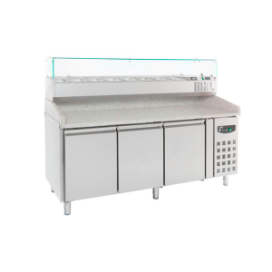 Refrigerated 3-Door Pizza Cabinet - 580 L - CombiSteel: Optimal Storage and Preservation