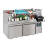 Refrigerated Table 2 Doors with Cocktail Bar CombiSteel | Beverage Refrigeration