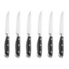 Riveted Steak Knife with Black ABS Handle - Set of 6 - Olympia