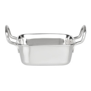 Square Stainless Steel Presentation Dish - 115 x 115 mm - Olympia