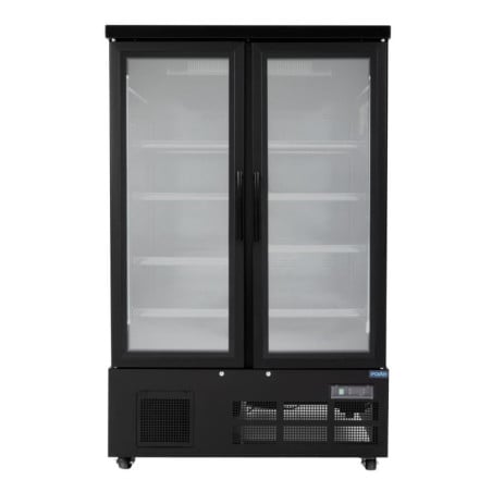 2-Door Refrigerated Display - 744 L - Positive Black - Polar