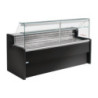 Tibet Black Refrigerated Service Counter - 2000 mm - Zoin